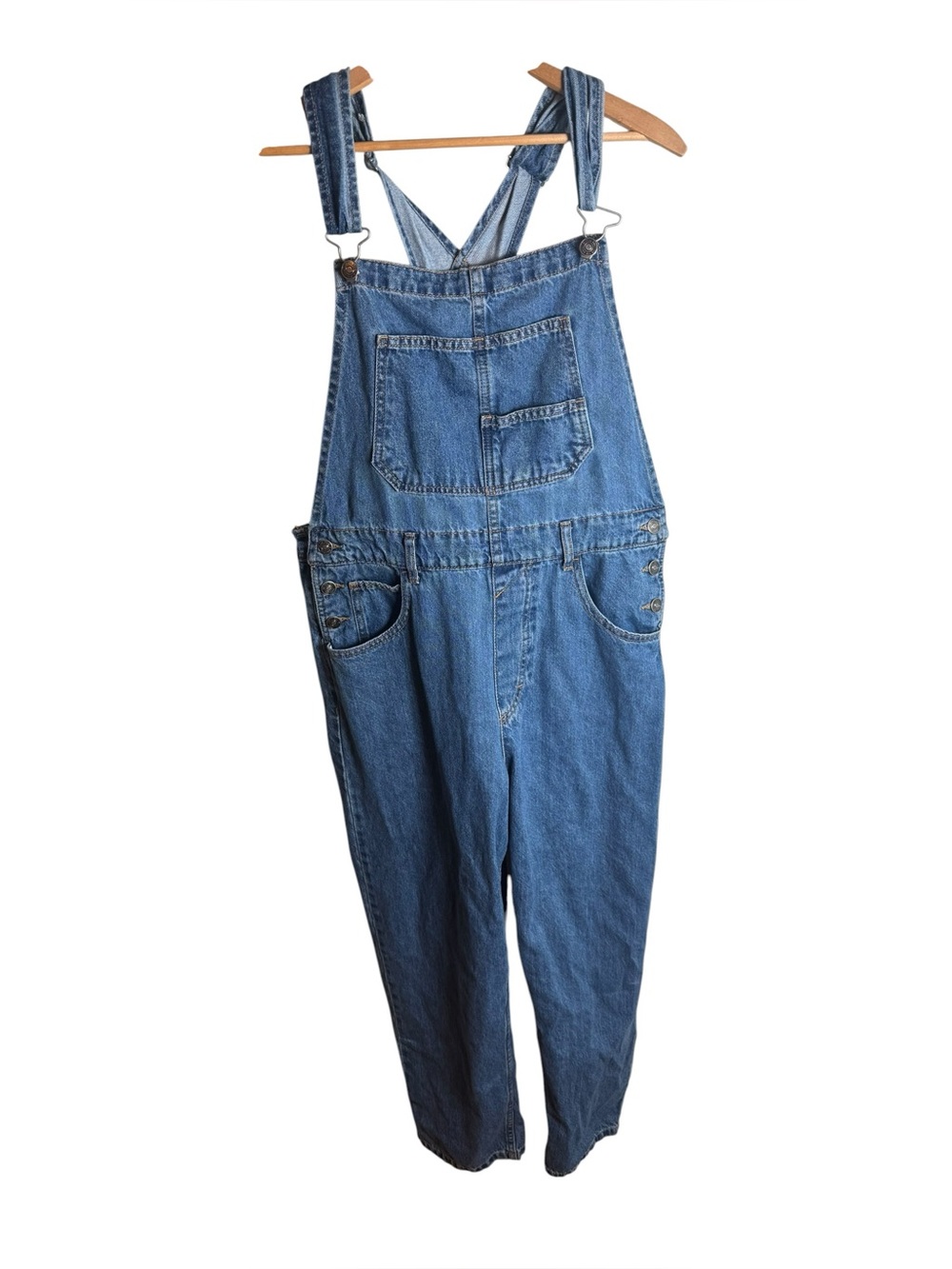 We the Free Ziggy Denim Overalls Size Medium Sapphire blue - Picture 3 of 7